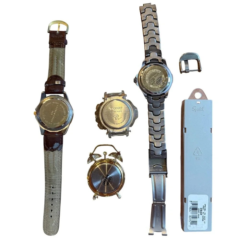 Vintage Watch Lot Parts Repair Untested Mens Womens +‎ Band Mixed As-Is